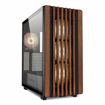 Gehäuse Sharkoon REBEL C70G RGB Full Tower Schwarz/Holz