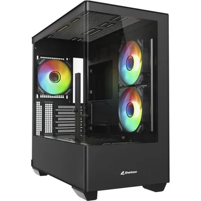 Gehäuse Sharkoon ELITE SHARK CM100 Midi-Tower µATX RGB