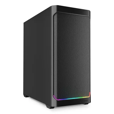 PC-Gehäuse Sharkoon AK4 RGB STRIP Midi Tower ATX Micro-ATX Mini-ITX RGB Schwarz PC-Gehäuse Sharkoon AK4 RGB STRIP Midi Tower ATX Micro-ATX Mini-ITX RGB Schwarz