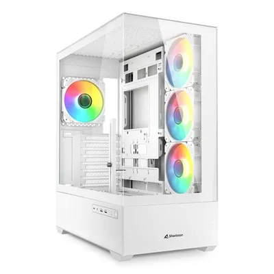 PC Sharkoon AK6 RGB Weiß ATX Micro-ATX Mini-ATX Tempered Glas PC Sharkoon AK6 RGB Weiß ATX Micro-ATX Mini-ATX Tempered Glas