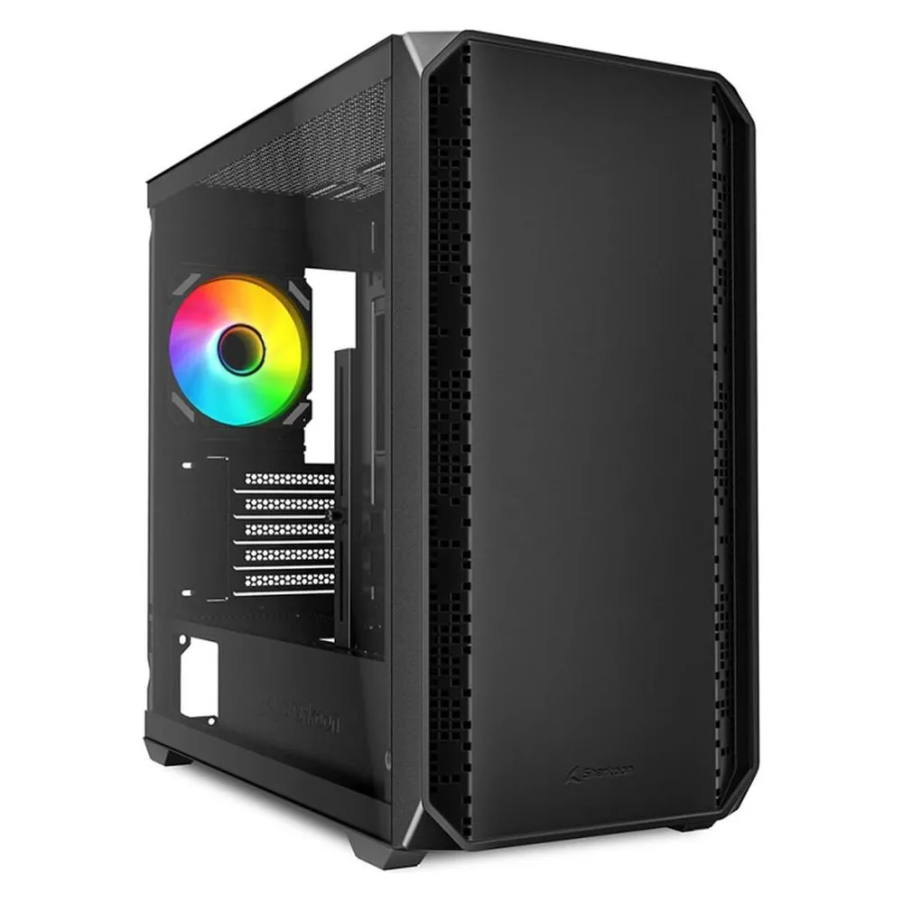 Micro-Tower Sharkoon MK2 RGB Schwarz Micro-ATX Mini-ITX RGB Lüfter Micro-Tower Sharkoon MK2 RGB