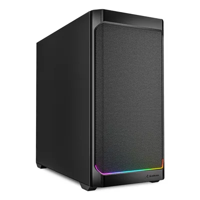 PC Sharkoon MK4 RGB Strip Micro Tower Schwarz Micro-ATX Mini-ITX RGB-Beleuchtung PC Sharkoon MK4 RGB Strip Micro Tower Schwarz Micro-ATX Mini-ITX RGB-Beleuchtung
