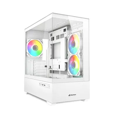 PC-Gehäuse Sharkoon MK6 RGB Midi Tower Micro ATX Mini-ITX Schwarz PC-Gehäuse Sharkoon MK6 RGB Midi Tower Micro ATX Mini-ITX Schwarz