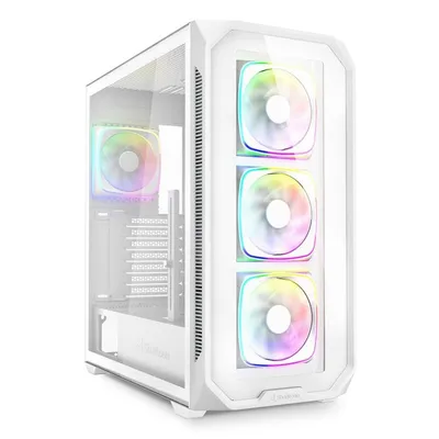Midi Tower Sharkoon AK5G RGB Weiß ATX Micro-ATX Mini-ITX PC Gehäuse mit RGB Lüftern Midi Tower Sharkoon AK5G RGB Weiß ATX Micro-ATX Mini-ITX PC Gehäuse mit RGB Lüftern