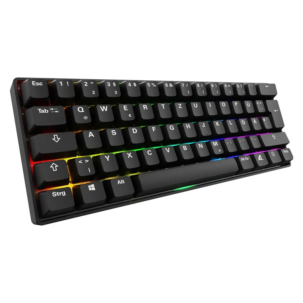 Sharkoon SGK50 S4 Gen2 PBT bk Gateron GPRO yellow DE