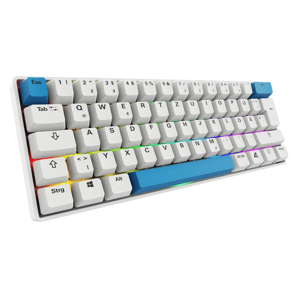 Sharkoon SGK50 S4 Gen2 PBT wh Gateron GPRO yellow DE