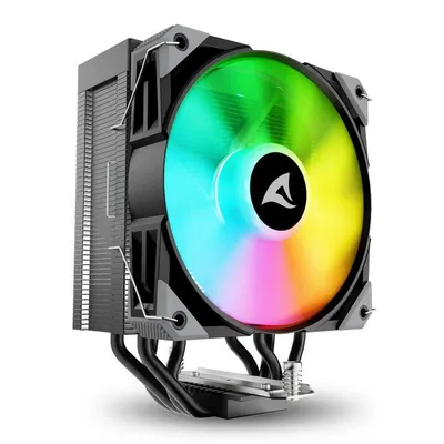 Refrigeration Air Sharkoon Sockel LGA1851 120 mm A40 RGB Effektespiegel RGB