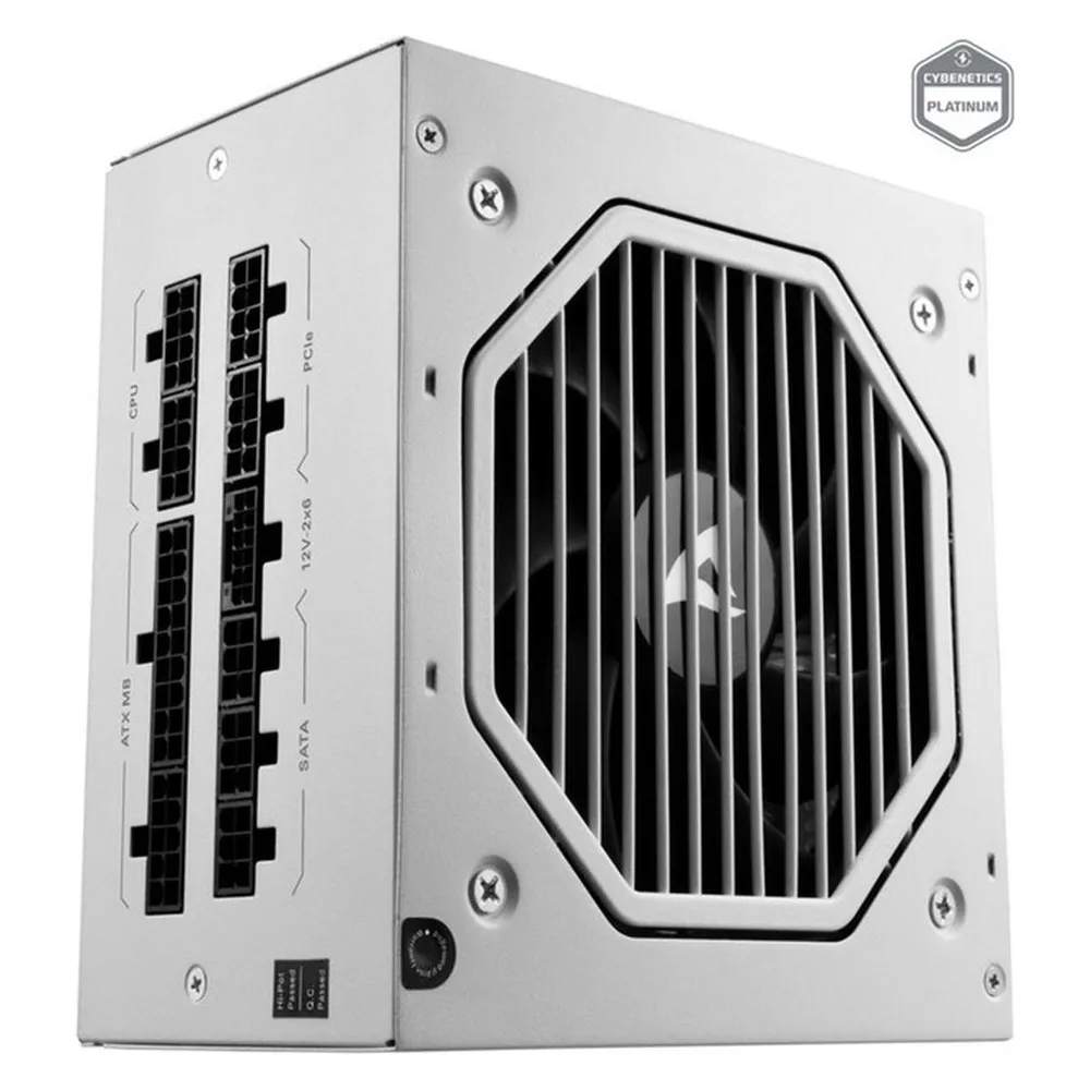 Netzteil Sharkoon Rebel P20 1000W Cybenetics Gold Vollmodular Weiß 120 mm Zero RPM