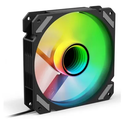 Refrigeración Luft Sharkoon 12cm 500–1500RPM SHARK Mirror PWM RGB REVERSE Schwarz