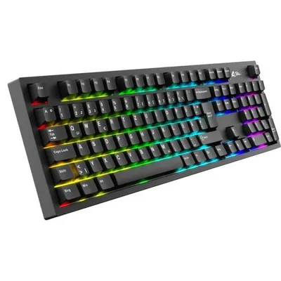 Tastatur Sharkoon OfficePal KB70W Silent lineares mechanisches RGB Deutsch