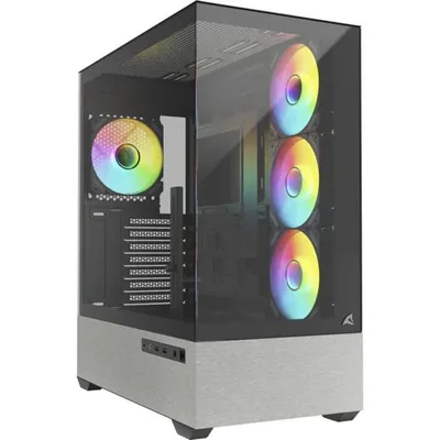 PC-Gehäuse Sharkoon AK7 ARGB Mid Tower 4 ARGB-Lüfter Glasfront