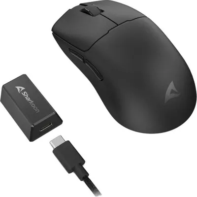 Maus Sharkoon SKILLER SGM70W RGB Kabellos/Kabel 26000 DPI Schwarz