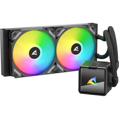 Flüssigkeitskühlung Sharkoon S50 ARGB 240mm 2 Lüfter RGB adressierbar