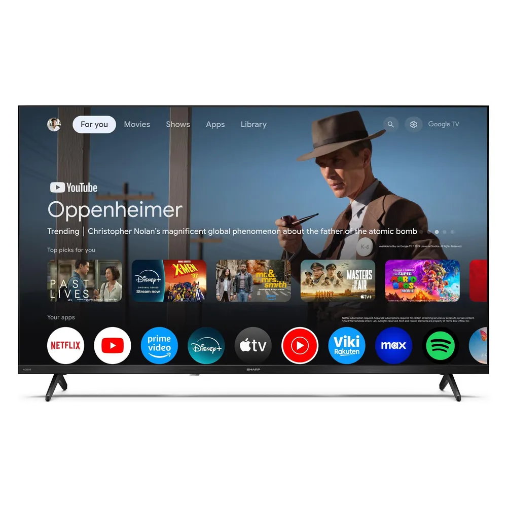 TV Sharp QLED 40HF3265E 40" Full HD Google TV HDR10 Bluetooth Quantum Dot