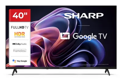 TV Sharp LED 40HF2265E 40" HD Ready 60Hz Smart TV Google TV HDR10 HLG