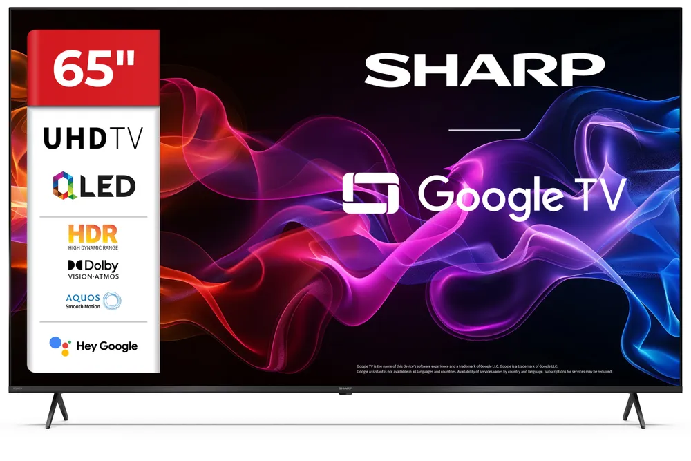 Sharp 65HP5265E 65" LED Quantum Dot 4K UHD Google TV Google TV Dolby Vision Atmos