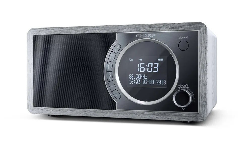 Sharp DR-450 Radiowecker FM/Bluetooth/DAB+ Grau