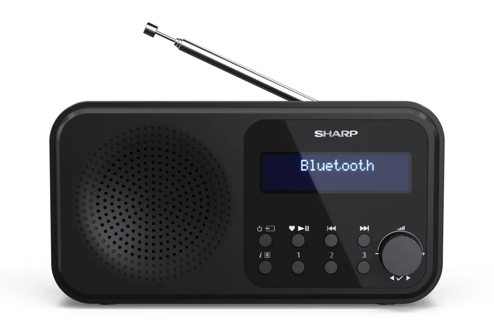 Radio Sharp DR-P420 Digital DAB DAB+ FM Bluetooth 16h Schwarz LCD Alarm