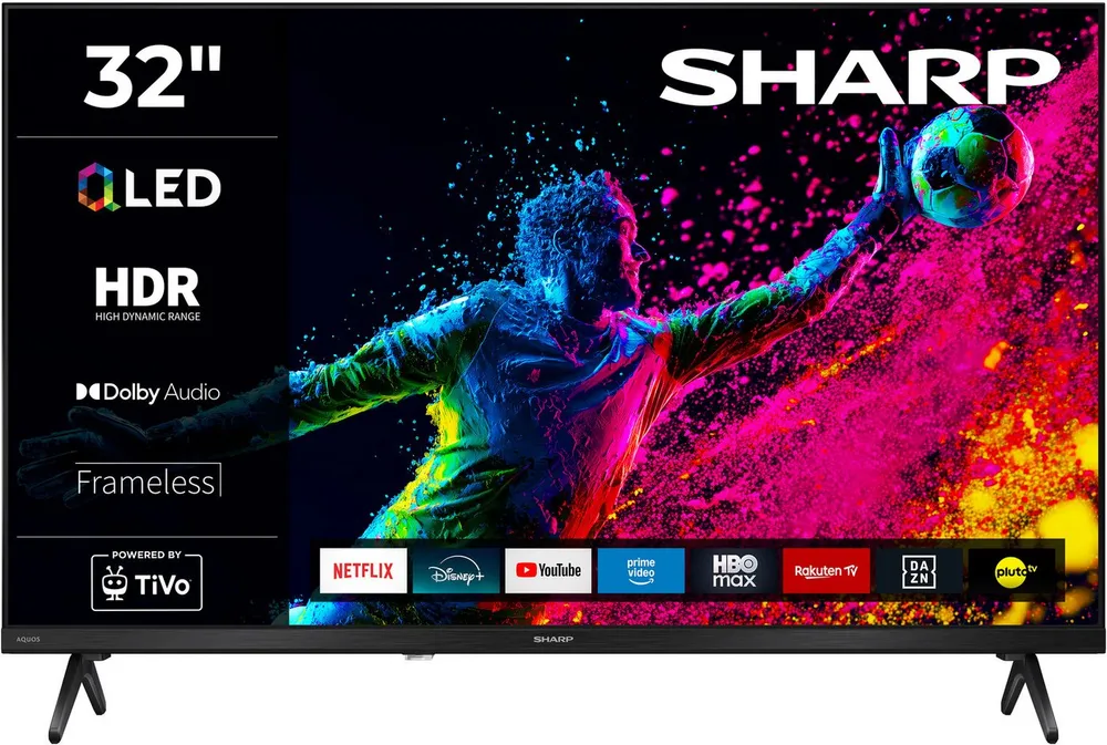 Sharp 1T-C32HE3x QLED-Fernseher (80 cm/32 Zoll, HD, Smart-TV)