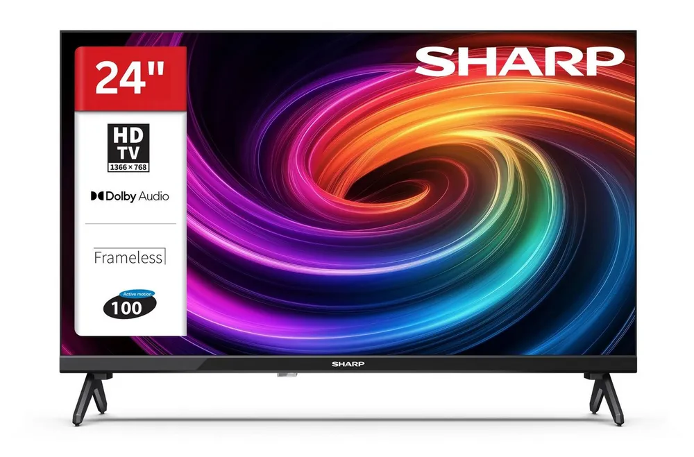 Sharp 24HA1705E LCD-LED Fernseher (60 cm/24 Zoll, HD-ready, HD-ready TV, Triple-Tuner, 3x HDMI / 2x USB)