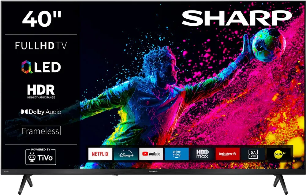 Sharp 2T-C40HE3x QLED-Fernseher (101 cm/40 Zoll, Full HD, Smart-TV)