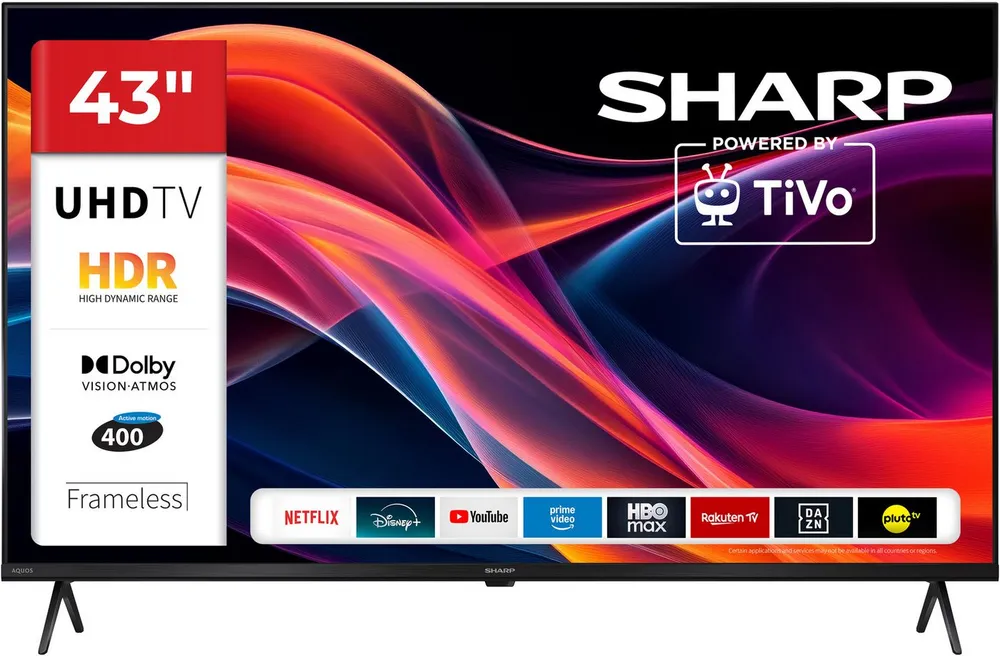 Sharp 4T-C43HKx LED-Fernseher (108 cm/43 Zoll, 4K Ultra HD, Smart-TV)