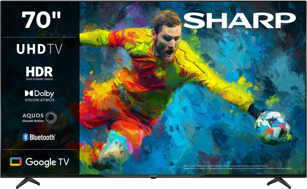 Sharp 4T-C70HLx LED-Fernseher (177 cm/70 Zoll, 4K Ultra HD, Smart-TV, Google TV)