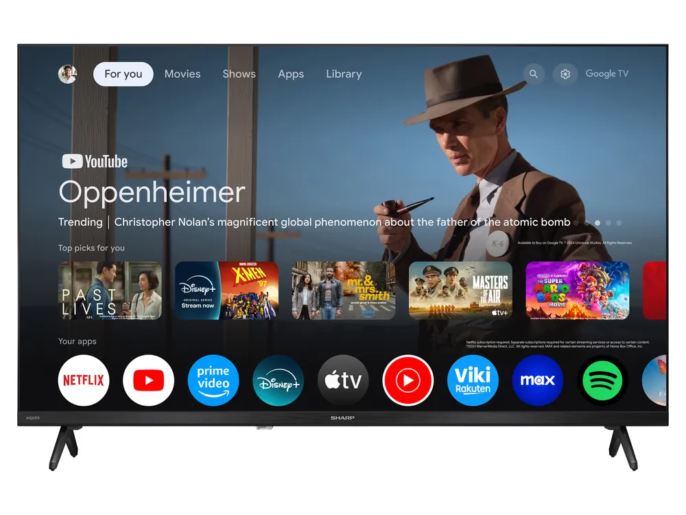SHARP Fernseher 32HF2765E, 81,3 cm (32"), HD, Smart-TV, WLAN, Schwarz