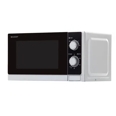 Sharp Home Appliances R-200INW Mikrowelle Arbeitsplatte Solo-Mikrowelle 20 l 800 W Silber