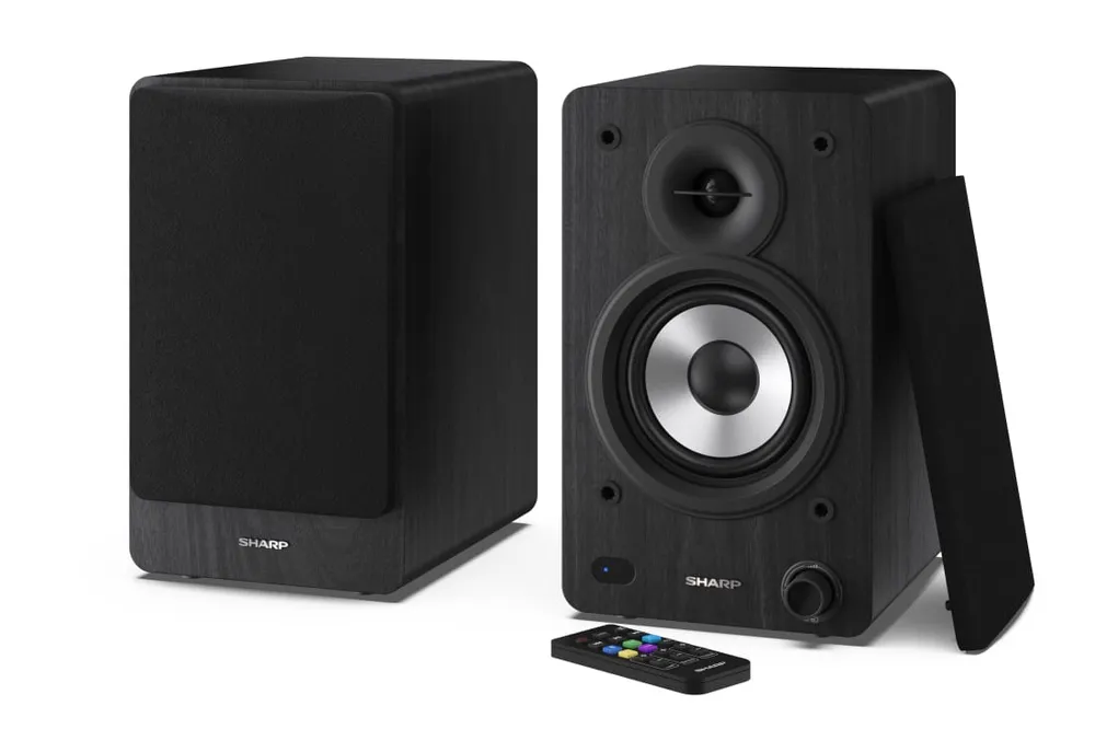 SHARP Lautsprecherboxen CP-SS30 (BK), 2-Wege, Bluetooth, USB, MP3, 60 W