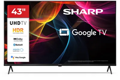 SHARP LED-TV 43HL4265E, 108 cm (43"), Google TV, 4K Ultra HD, WiFi, EEK:F