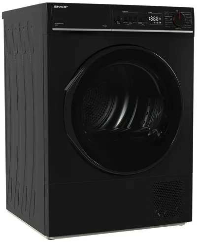 Sharp Wärmepumpentrockner KD-PRO0S7GBD-DE, WiFi, BubbleDrum, Trommel-Innenbeleuchtung, Zwei-Wege-Schleudern