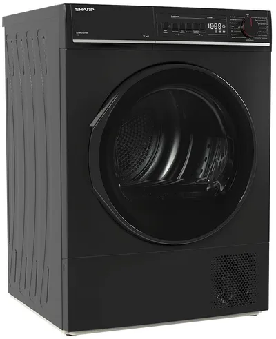 Sharp Wärmepumpentrockner KD-PRO7S7GBD-DE, SoftTouch-Bedienung mit LED-Display, Trommelbeleuchtung, WiFi