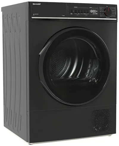 Sharp Wärmepumpentrockner KD-PRO8S7GBC-DE, SoftTouch-Bedienung mit LED-Display, Trommelbeleuchtung, WiFi