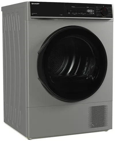 Sharp Wärmepumpentrockner KD-PRO8S7GSC-DE, SoftTouch-Bedienung mit LED-Display, Trommelbeleuchtung, WiFi