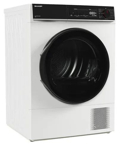 Sharp Wärmepumpentrockner KD-PRO9S7GWB-DE, Programmknebel und SoftTouch-Bedienung mit LED-Display