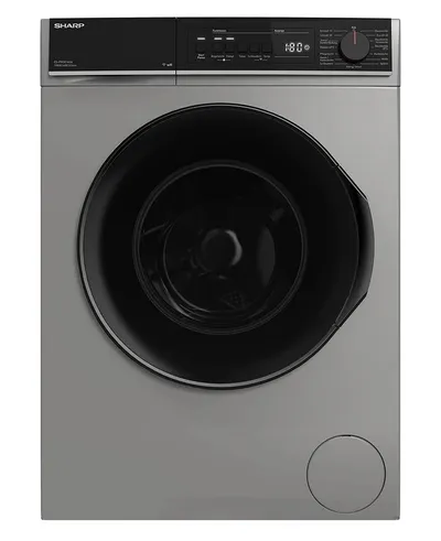 Sharp Waschmaschine ES-PRO014SA-DE, 10 kg, 1400 U/min, Schaumschutz, WaveCabinet, Einfaches Bügeln, WIFI App Steuerbar