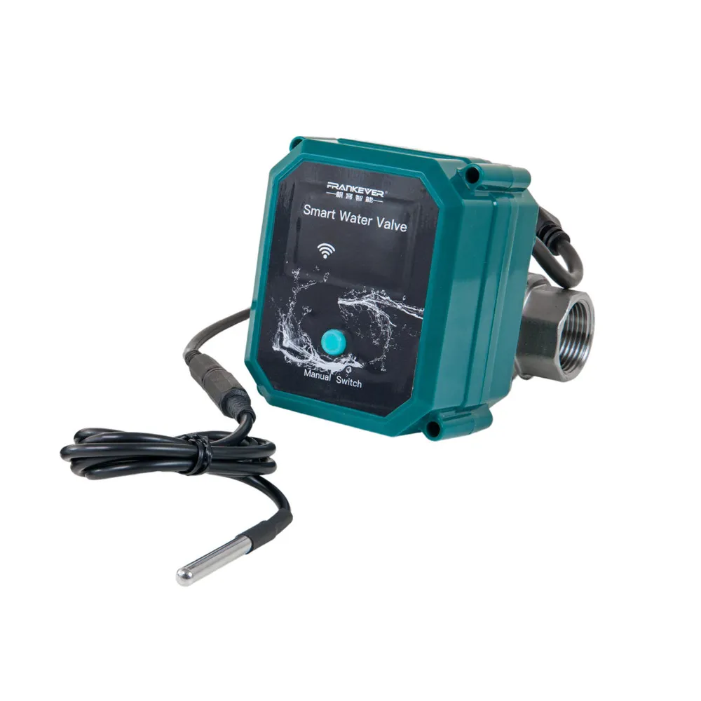 FrankEver Smart Water Valve powered by Shelly - Intelligentes Wasserventil - DN20 - Grün