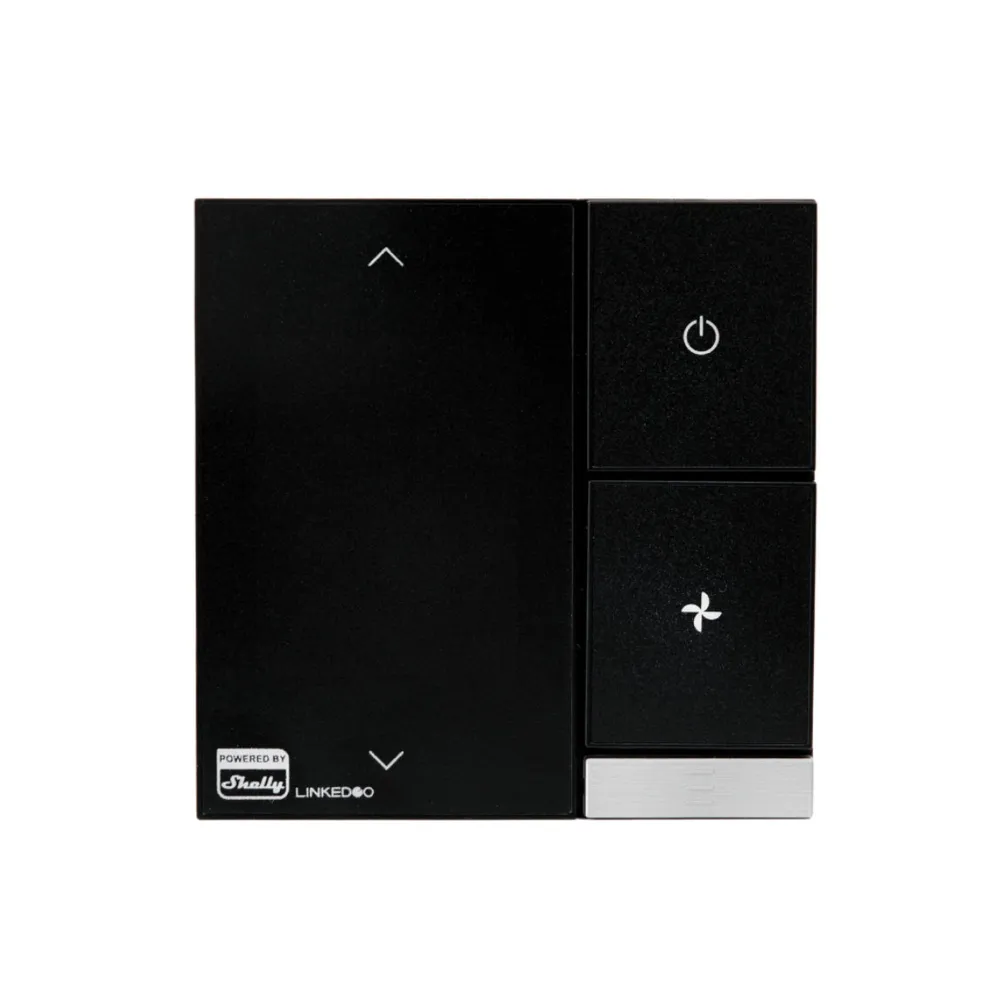 LinkedGo Smart HVAC Thermostat - powered by Shelly - Schwarz