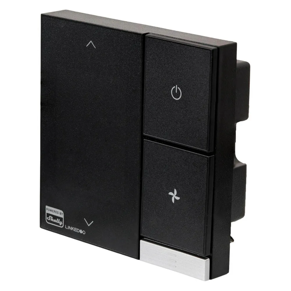LinkedGo Smart HVAC Thermostat - powered by Shelly - Schwarz