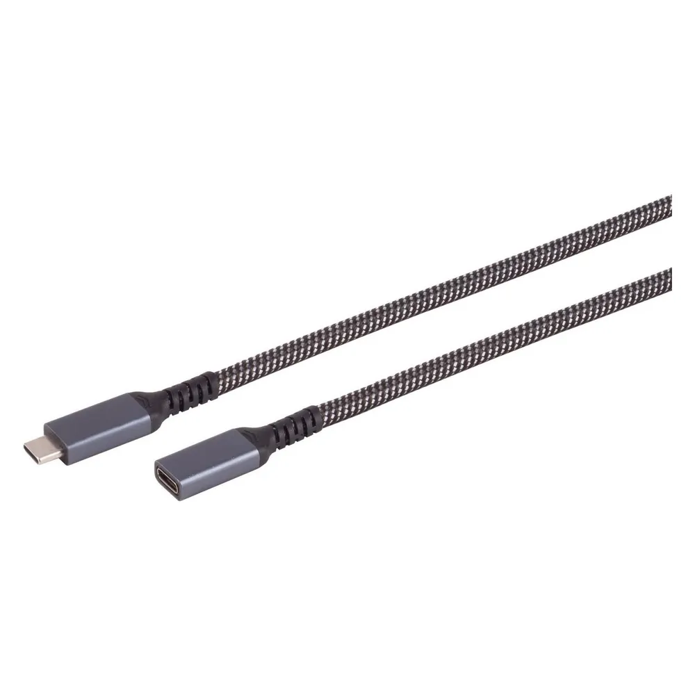 Shiverpeaks S/CONN maximum connectivity USB-C Verlängerungskabel, 3.2, PD, Textil, 0,5m
