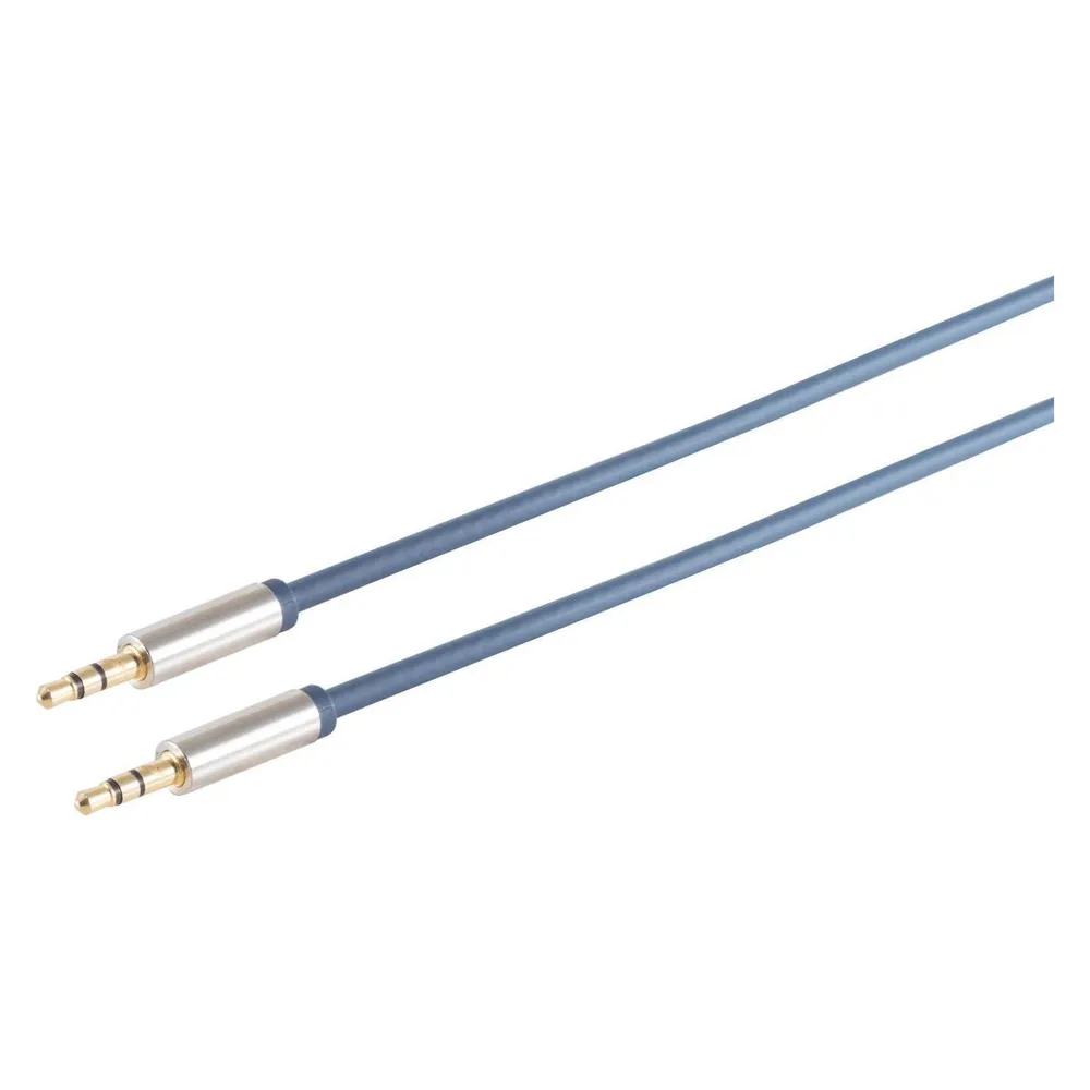 Shiverpeaks S/CONN maximum connectivity Home Cinema Verchromter Metall-Klinkenstecker 3,5 mm und verchromte Meta (5 m)