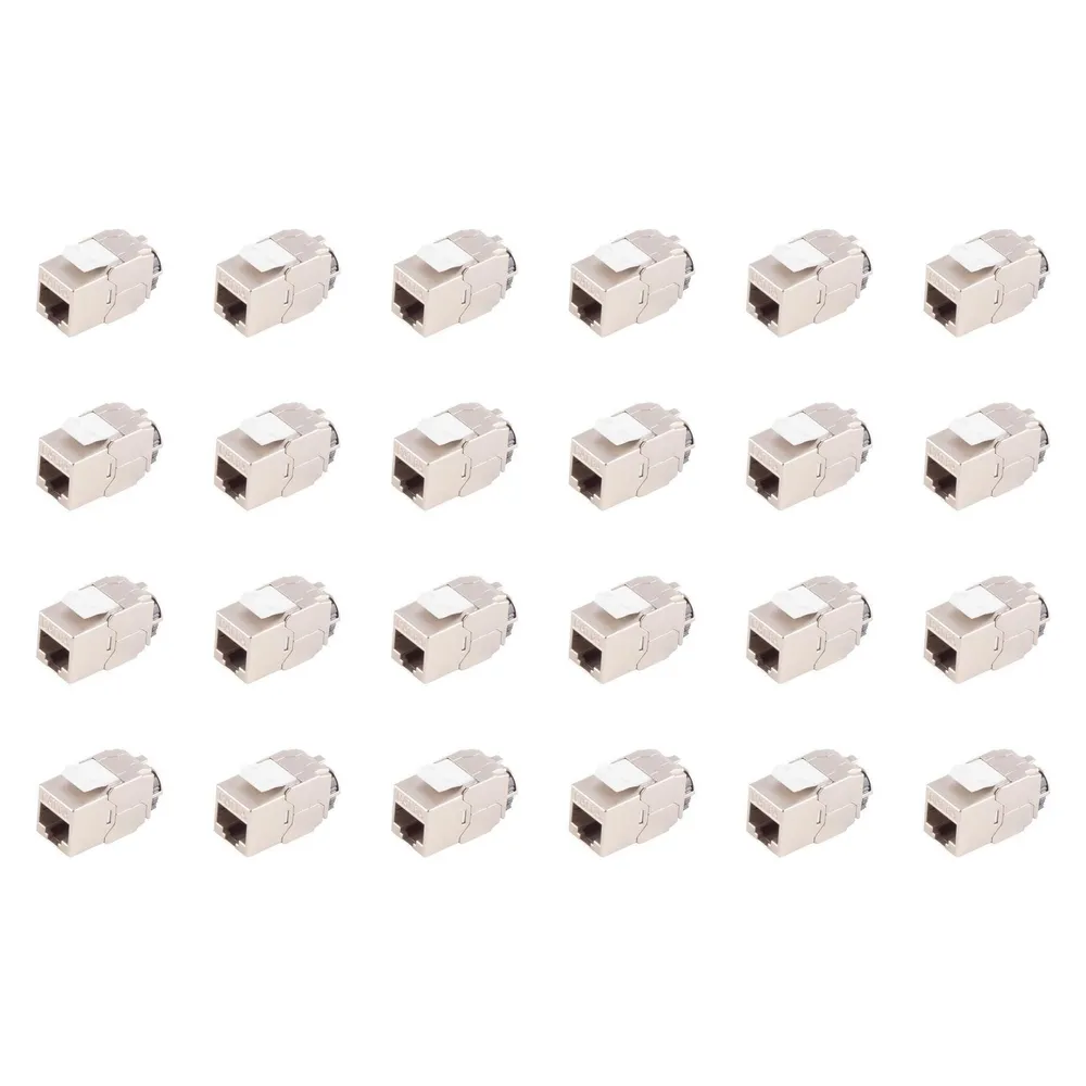 Shiverpeaks -BASIC-S--RJ-45 Keystone, Cat. 6A, STP, ReFix, 24 Stück