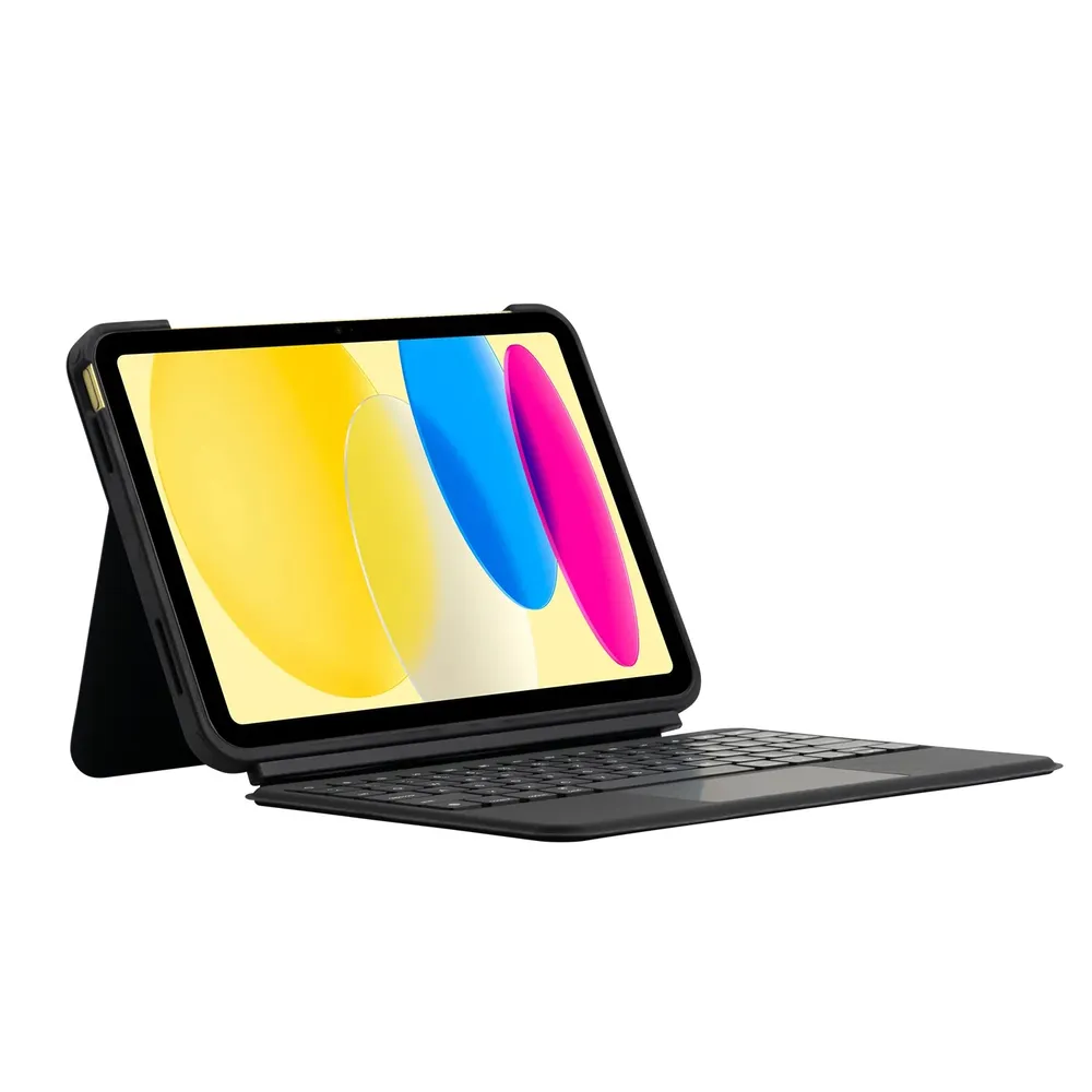 Shockguard Keyboard Folio für iPad 11" (A16) / iPad 10,9" (10. Gen), Schwarz, Smart Connector, Deutsch