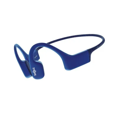 Shokz OpenSwim MP3-Sportkopfhörer mit Knochenleitung, 4 GB, Blau