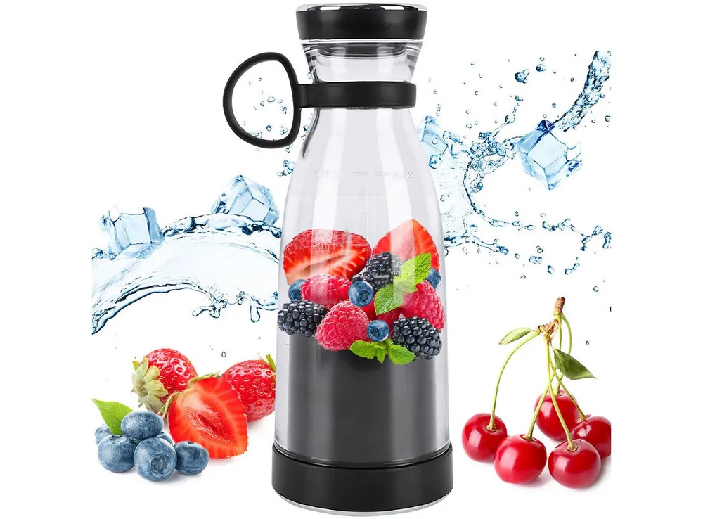 shop'n smile ideoon Smoothie-Maker Vitamin-Kick Mixer mit Akku, trendig, kompakt & leistungsstark, 120 W, 300ml, für unterwegs & Fitness