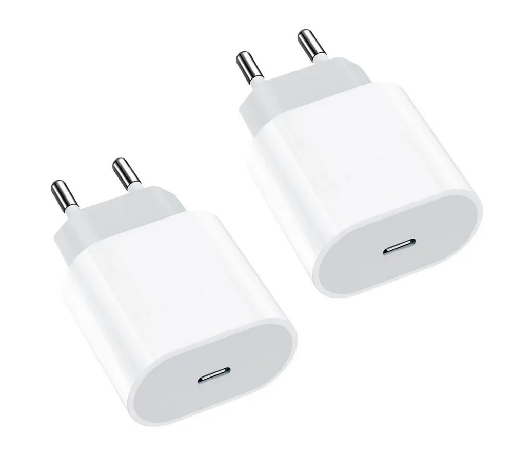 Shopbrothers Ladestecker USB C Netzteil Adapter Ladegerät Handy-Netzteile 20W Smartphone-Ladegerät (2-tlg)