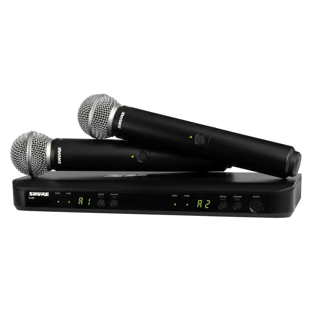 Shure BLX288E/SM58-H8E draadloos handheld systeem