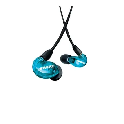 Kopfhörer Shure AONIC 215 Kabelgebunden 3,5 mm Calls/Musik Active Noise Cancelling Blau Transparent