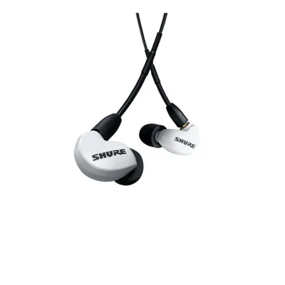 Kopfhörer Shure AONIC 215 mit Kabel, Noise Cancelling, In-Ear, für Musik und Anrufe, Transparent Weiß